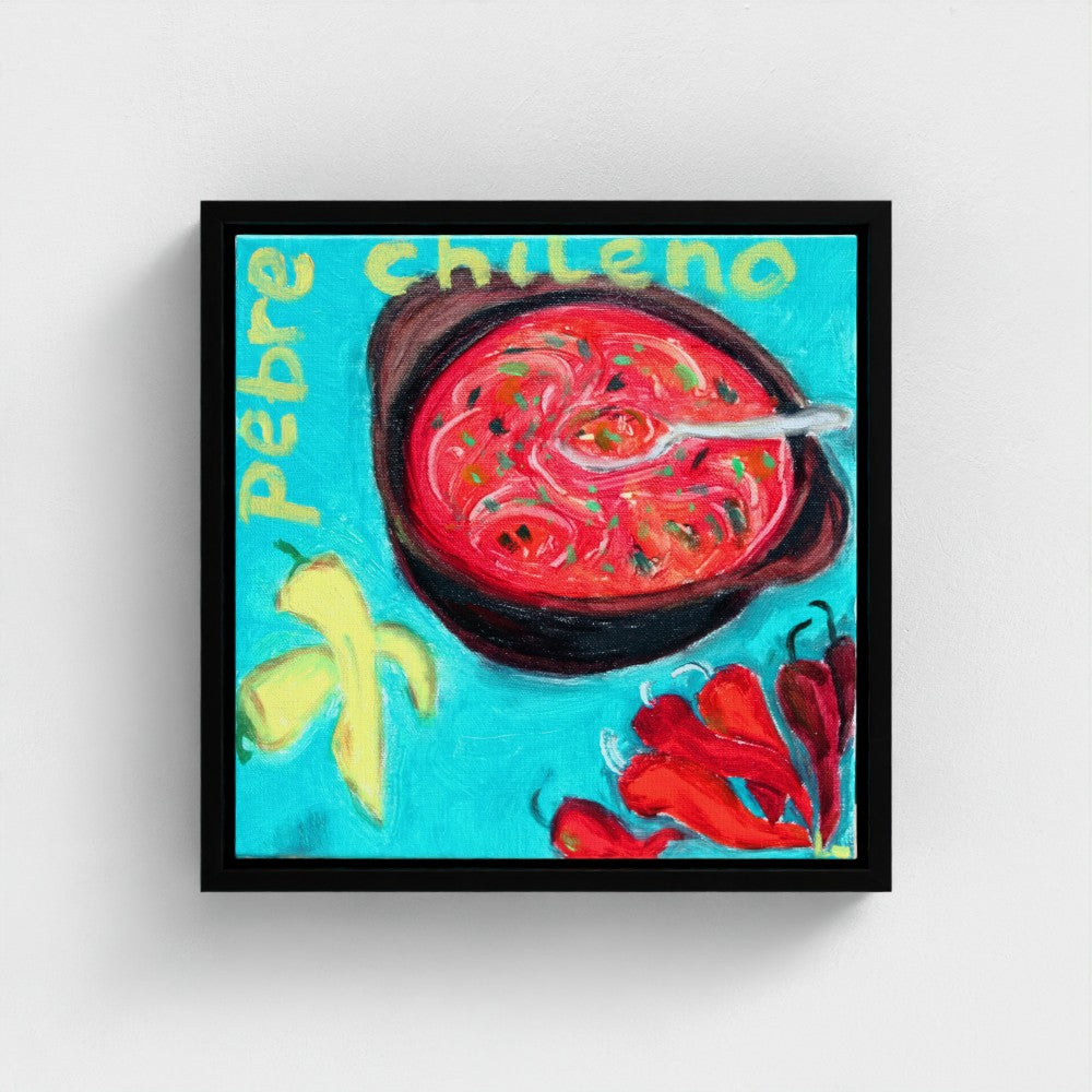 PEBRE Canvas Print — Pebre Chileno Salsa & Wordplay Art