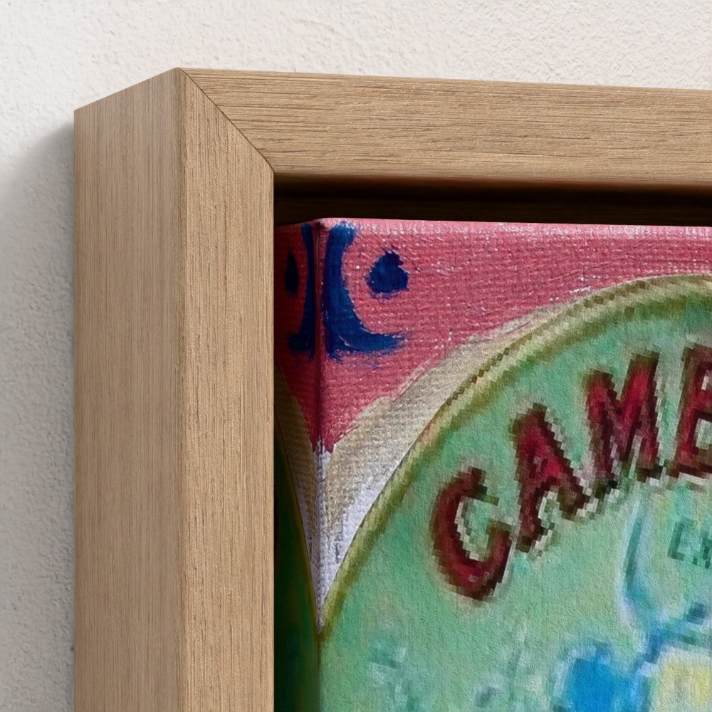 CHEESE! Camembert Pop Art Canvas Print – “Le Chic” French Food Art