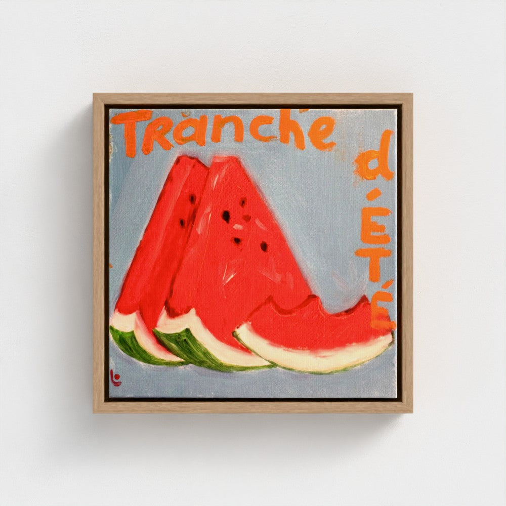MELON! Canvas Print — Watermelon Slice, “Summer Slice”
