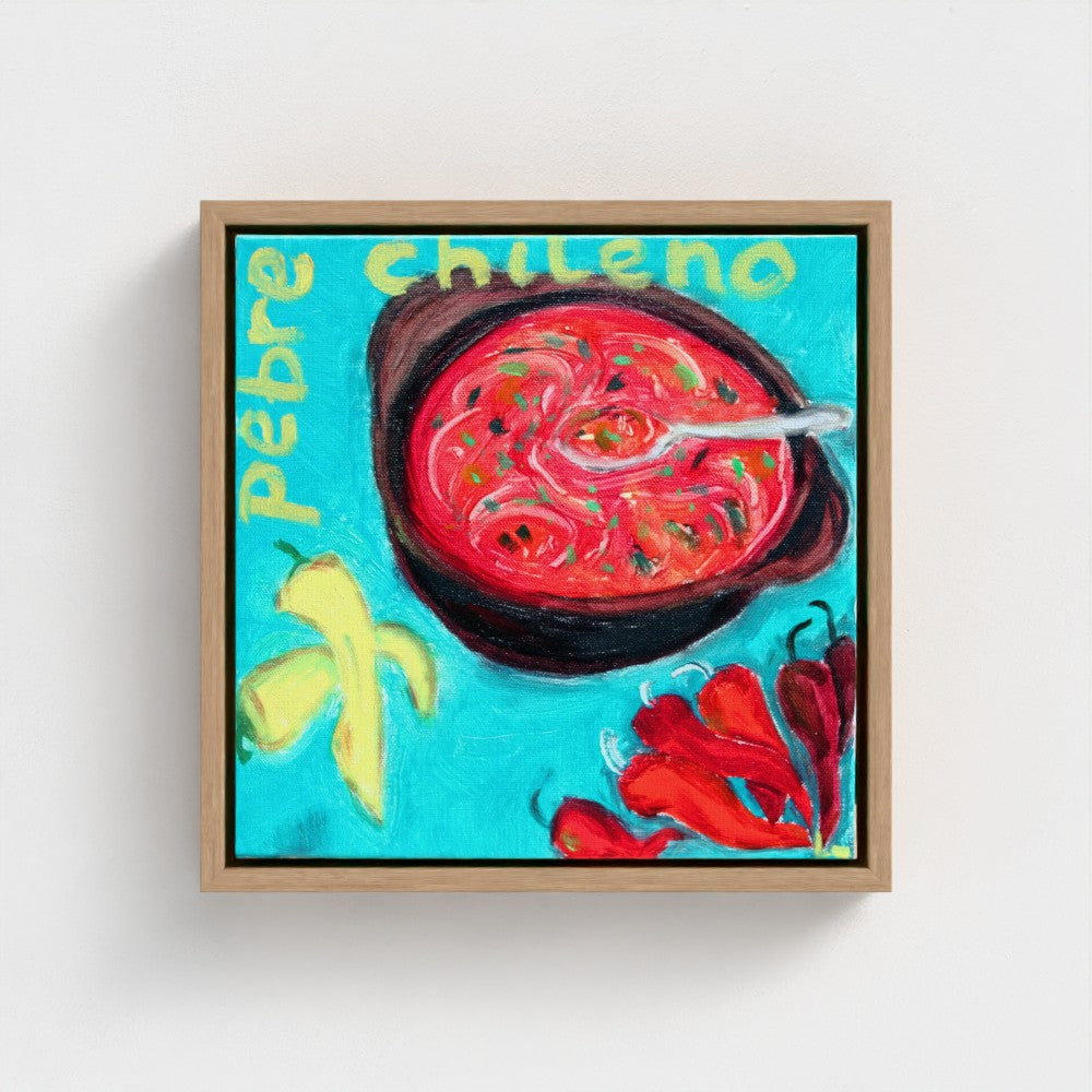 PEBRE Canvas Print — Pebre Chileno Salsa & Wordplay Art
