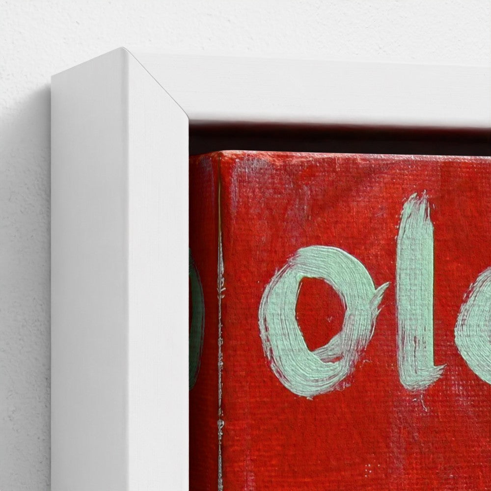 “CAFE!” Pop Art Canvas — Cup of espresso coffee and scent of promises