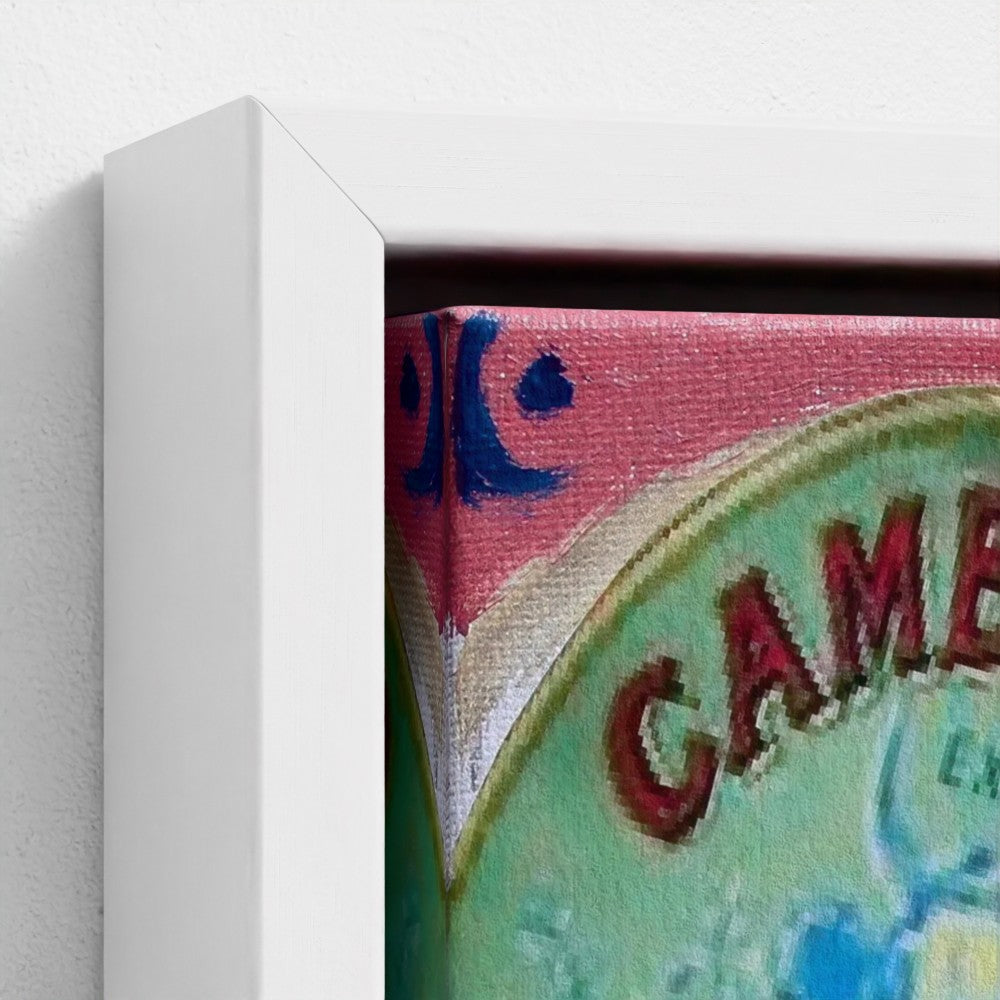 CHEESE! Camembert Pop Art Canvas Print – “Le Chic” French Food Art