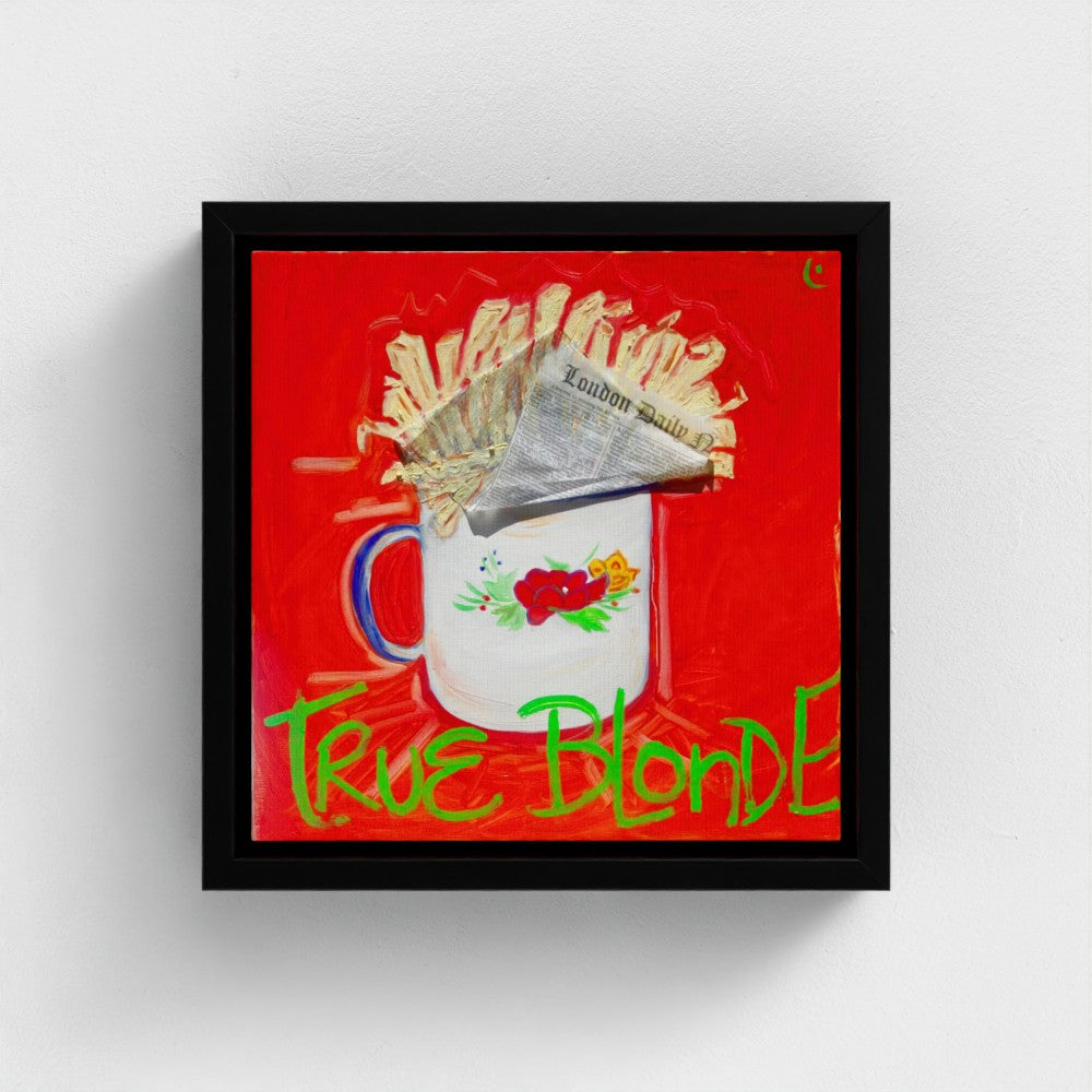 "BLONDE"! Pop Art French Fries Print on Paper