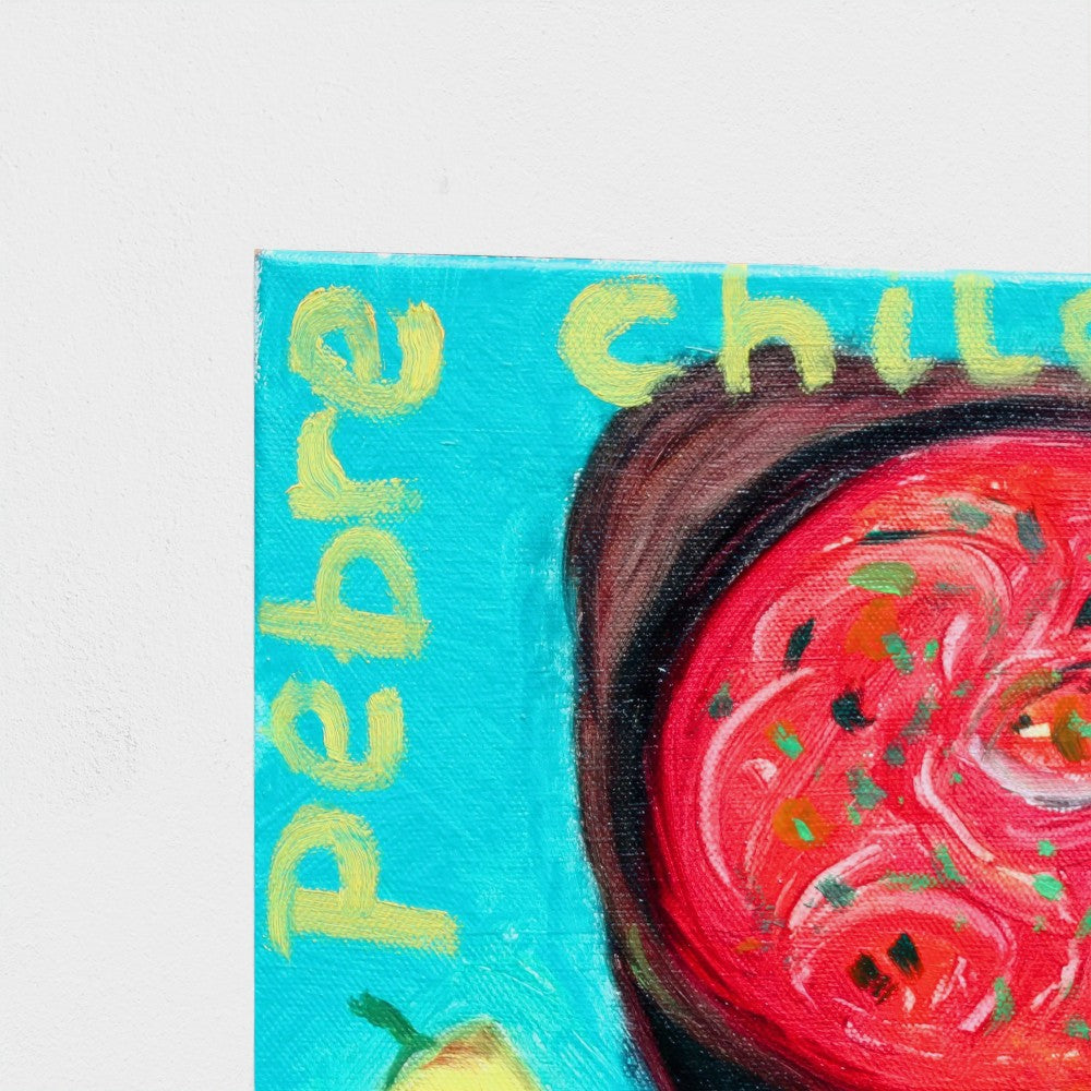 PEBRE! Chilean Salsa Art Print on Paper – Language & Food Pop Art