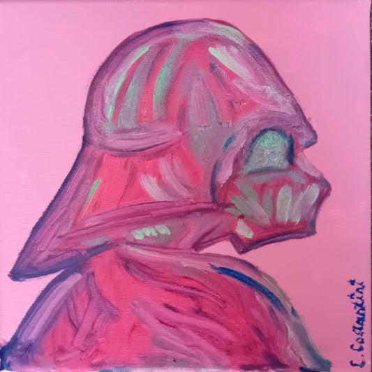 "VADER!" | Original Star Wars Profile Pop Art Canvas by Lau Costantini